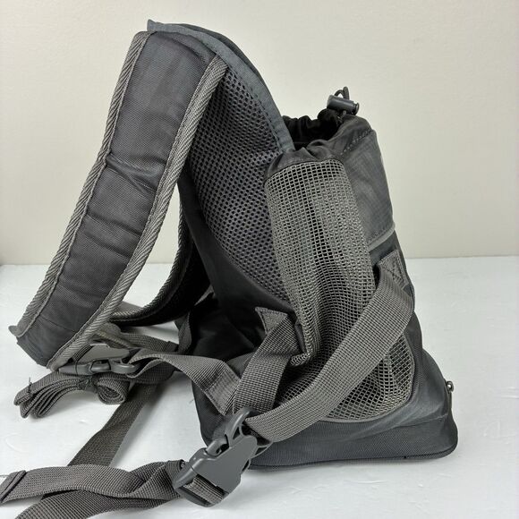 Outward Hound Pet Carrier Backpack Dog Travel Drawstring Closure 40030 Gray - Picture 5 of 13